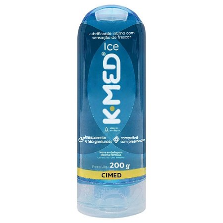 Lubrificante Íntimo Efeito Gelado Ice Cimed - K-Med 200ml