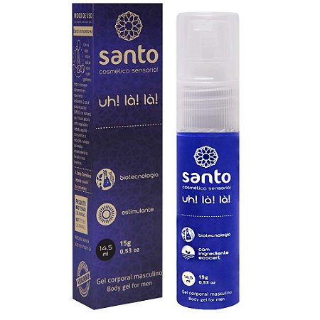 Prolongador Gel Efeito Estimulante Masculino UH! LA! LA! - Santo 15g