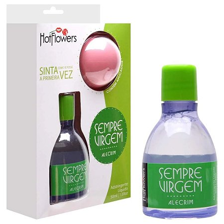 Kit Sempre Virgem Adstringente Feminino e Aplicador Efeito Estreitamento Alecrim - Hot Flowers 50ml