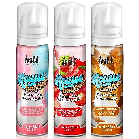Mousse Corporal Beijável Sabores - Intt 66ml