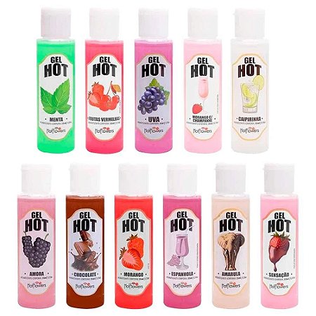 Gel Hot Beijável Comestível Sabores - Hot Flowers 35ml