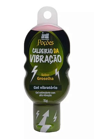 Caldeirão da Vibração - Excitante Unissex Sabor Groselia Efeito Alta Vibração - Intt 15g