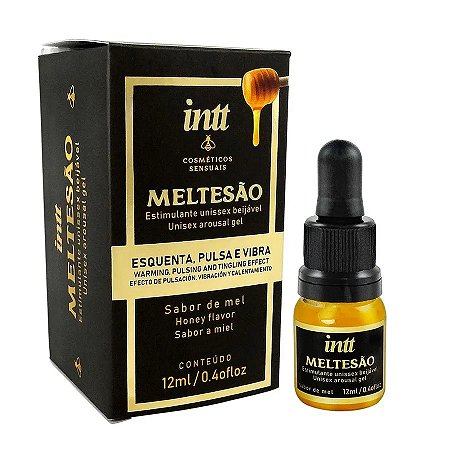Meltesão Gel Excitante Unissex Beijável Hot Pulsa Vibra - Intt 12g