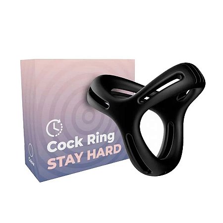 Anel Peniano Duplo em Silicone Retardador de Ereção Cock Ring Stay Hard - Vip Mix