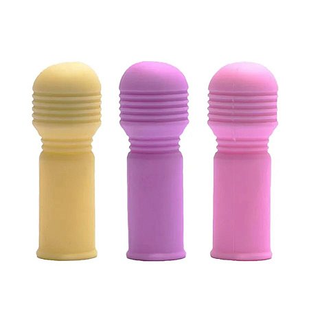 Capa para Dedo em Silicone com Texturas Massageadoras Disponível em 3 Cores- The Magic Finger 3R Import