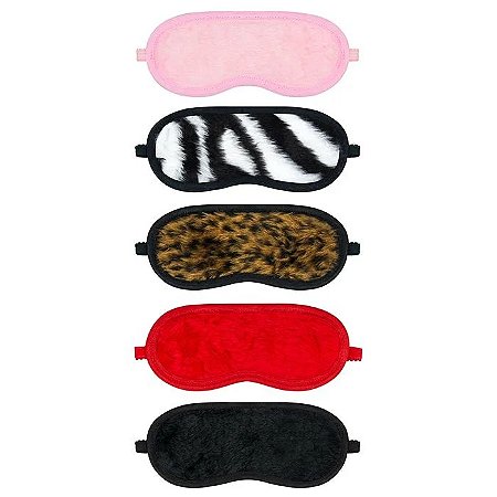 Venda Arredondada para Olhos Sensual Em Pelúcia Disponível em 5 Cores - La Pimienta