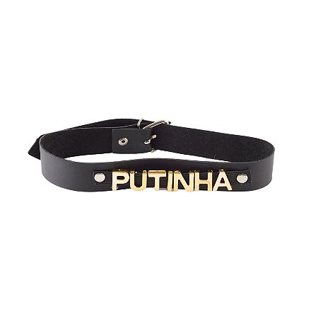 Coleira Personalizada Putinha - Brasil Fetiche