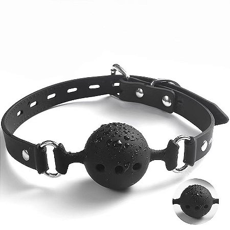 Mordaça de Silicone Com Bola e Fivela Ajustável Disponível em 2 Cores - Sexy Import