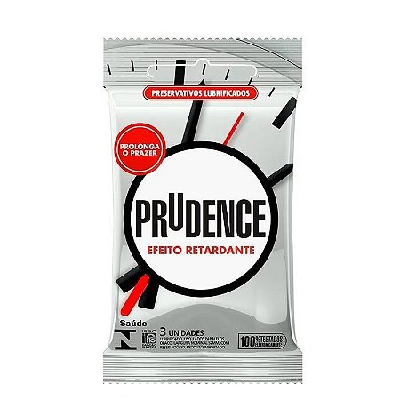 Preservativo com Efeito Retardante 3 Unidades - Prudence