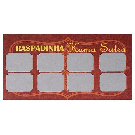 Raspadinha Kama Sutra Pack com 10 unidades - K Import & Export