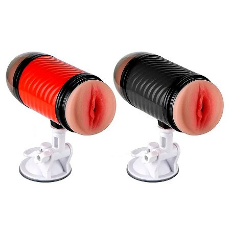 Masturbador Vagina e Ânus com Ventosa Double Pump Super Forte II - Disponível em 2 Cores - Sexy Import