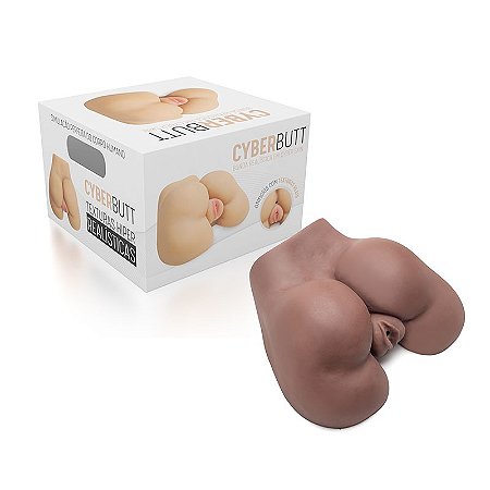 Masturbador Masculino em Cyberskin TATY com Forma de Bunda Ultra Realista, Vagina e Ânus Penetráveis Pele Morena - CYBERBUTT Adão e Eva