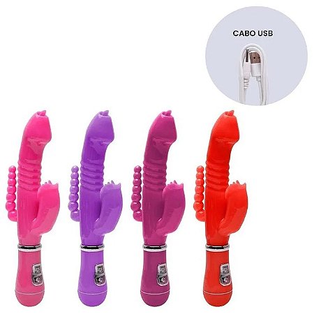 Vibrador de Ponto G e Clitóris com 12 Modos de Vibração Disponível em 4 Cores - YouVibe VipMix