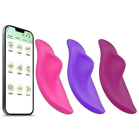 Vibrador de Calcinha em Silicone com 9 Modos de Vibrações, Controle por App e Carregamento via Cabo USB Magnético - SI Paname App | Disponível em 3 Cores - Sexy Import