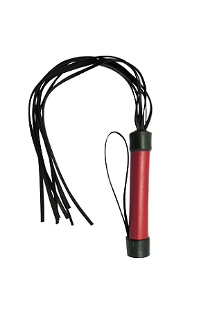 Chicote 8 tiras de 40cm em Couro Sintética BDSM - Disponível em 2 Cores - Dominatrixxx