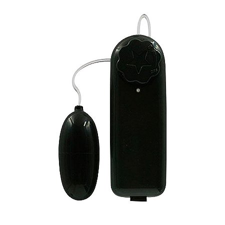 Vibrador Ó Feminino Bullet Estimulador com Controle Remoto com Fio - Preto - Sexy Import