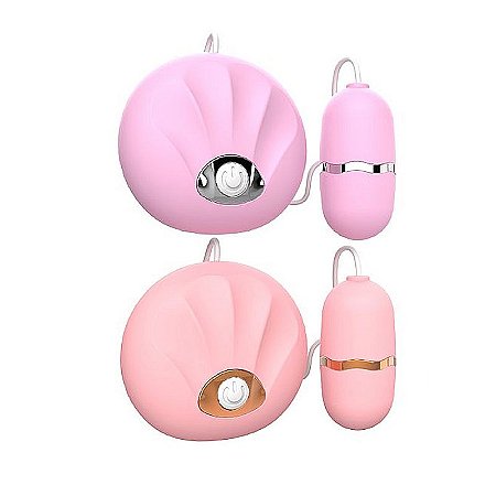 Vibrador Bullet em Formato de Concha com Cápsula Estimuladora de Clitóris e Ponto G  - Sexy Import