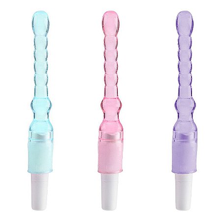 Plug Anal com Vibro Estimulador em Jelly - 17 cm Disponível em 3 Cores - Sexy Import