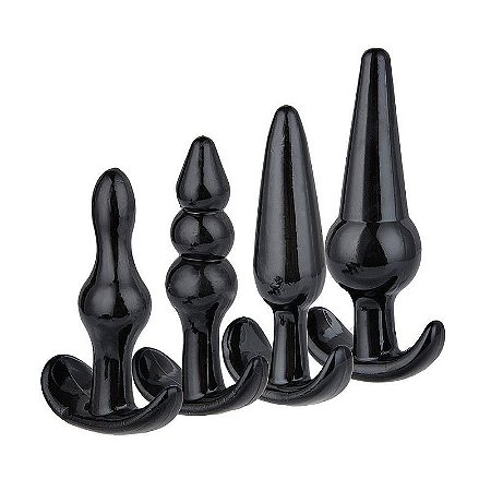 Kit com 4 Plugs Anais em Silicone Tamanhos Variados