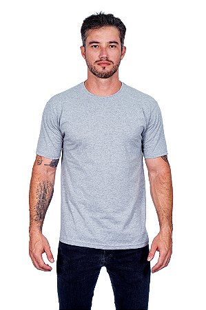 Camiseta Básica Cinza Mescla