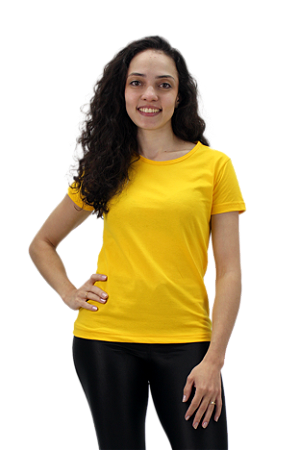 Baby Look Amarelo Canário
