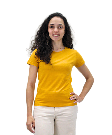 Baby Look Amarelo Mostarda