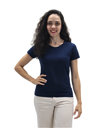 Baby Look Azul Marinho