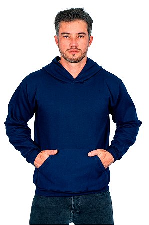 Blusa de Moletom Azul Marinho Unissex