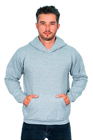 Blusa de Moletom Cinza Mescla Unissex