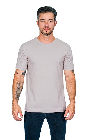 Camiseta Básica Cinza Claro