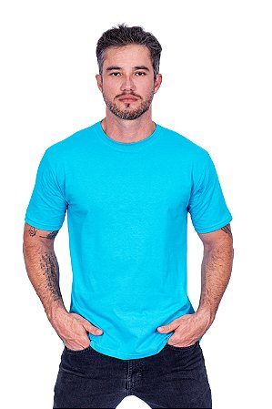 Camiseta Básica Azul Turquesa