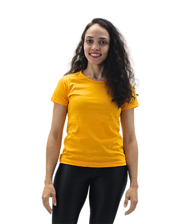 Baby Look Amarelo Ouro