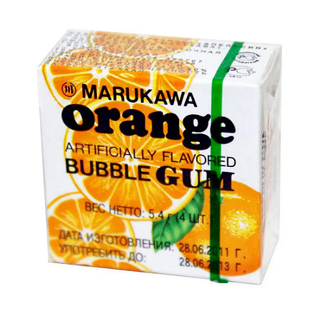 CHICLETE SABOR LARANJA MARUKAWA - 5,4G
