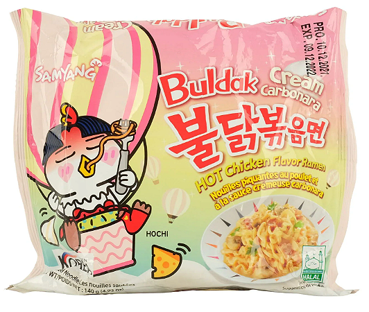 LÁMEN HOT CHICKEN BULDAK CARBONARA CREAM SAMYANG - 130G