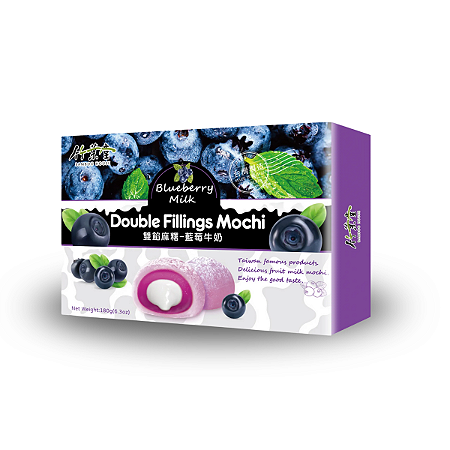 MOCHI COM RECHEIO DUPLO DE MIRTILO E LEITE BAMBOO HOUSE - 180G