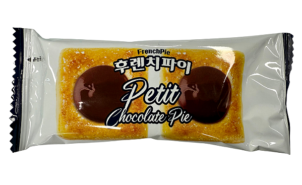 BISCOITO FRENCH PIE COM RECHEIO DE CHOCOLATE HAITAI - PACOTE COM 2 UNIDADES (11G)