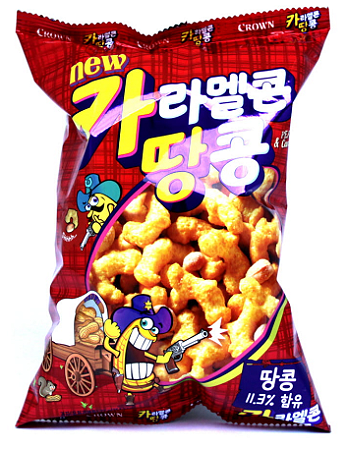 SALGADINHO DE CARAMELO E AMENDOIM CROWN - 72G