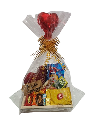 Cesta de madeira pinus