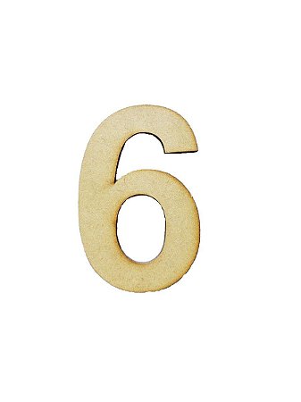 Número em mdf cru 2,8mm fms madeirartt
