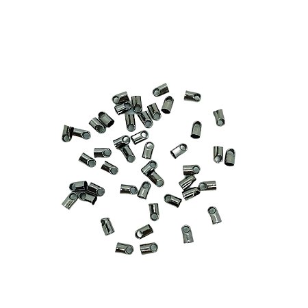 Terminal Para Corrente Rabo De Rato 3.2 mm - Grafite - PCT COM 100PÇS