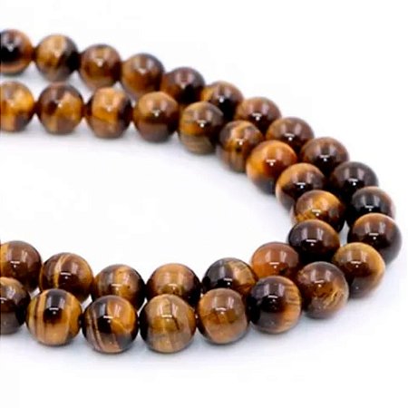 Fio De Pedra Natural Olho De Trigre - 8mm