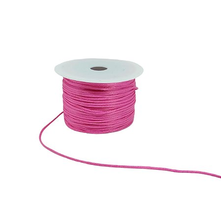 Fio de cetim Rosa – 1mm – 10mts