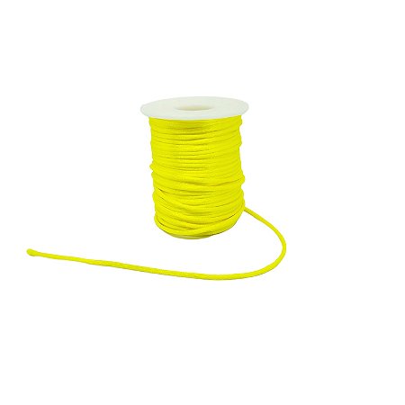 Fio de cetim Amarelo – 2mm – 10mts