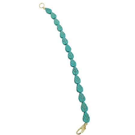 Acessório Para Biquíni - Pedra Howlita folha