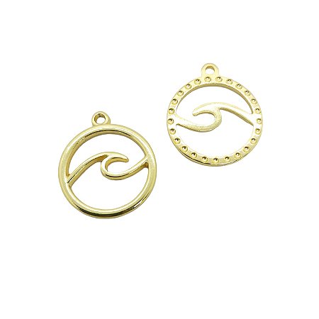 Pingente Onda Dourada