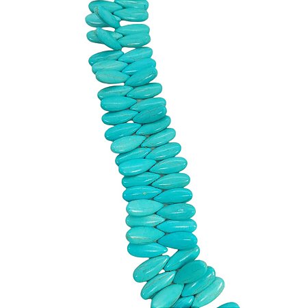 Fio de Gota Howlita Turquesa