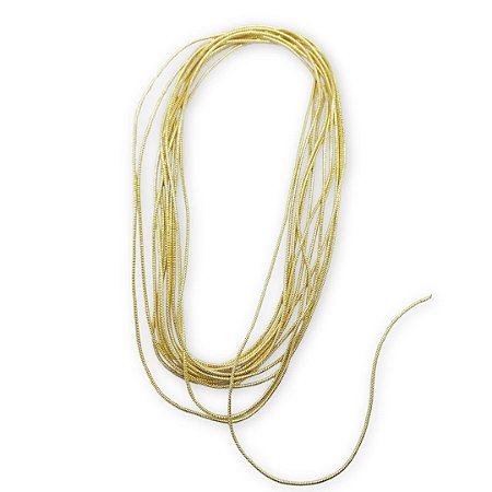 Corrente Rabo de Rato Quadrada - 1,2mm - Dourada - Metro