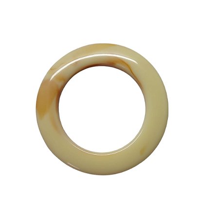 Argola de Resina – Marfim Mescla