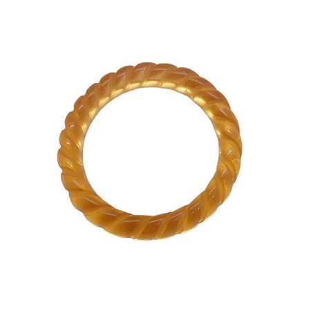 Argola de Resina – Salmão Translúcido - 6cm