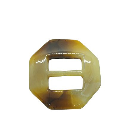 Fivela de Resina - Bege Mescla -